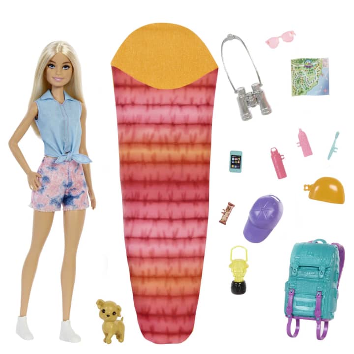 Barbie Camping Spielset mit Malibu Puppe, Hündchen und Accessoires - Bild 6
