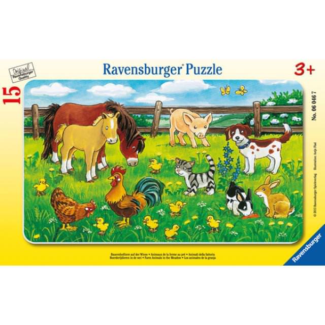 Rahmenpuzzle Bauernhoftiere - Bild 1