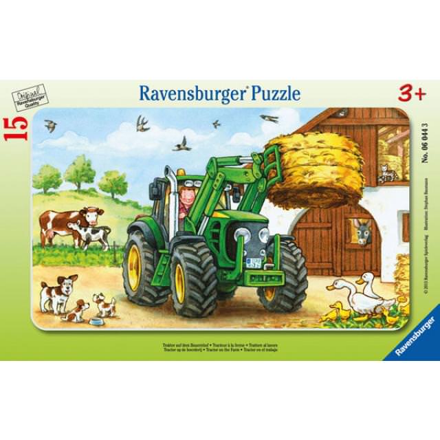 Rahmenpuzzle Traktor auf dem Bauernhof - Bild 1