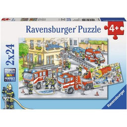 Ravensburger Puzzle Helden im Einsatz 2x24 Teile 07.814