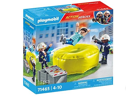 PLAYMOBIL Feuerwehrleute mit Luftkissen 71465 - Bild 1