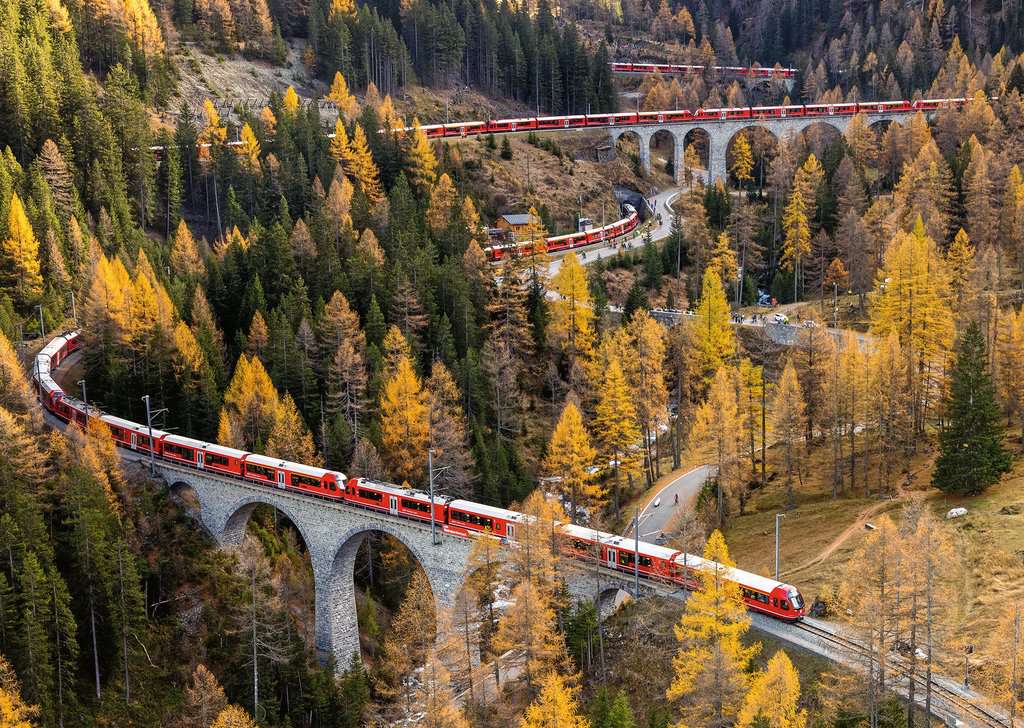Puzzle 1000 Teile RhB Beautiful Switzerland 00.004 - Bild 2