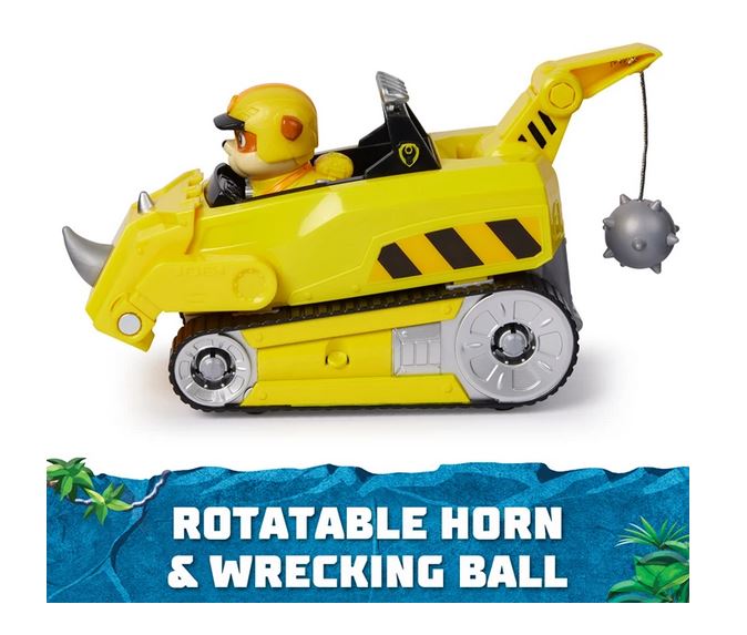 Paw Patrol Jungle Pups Rubble's Rhino Vehicle - Bild 3