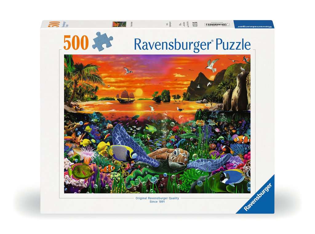 Puzzle 500 Teile Schildkröte im Riff 00.225 - Bild 1