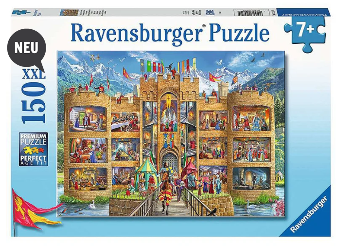 Puzzle 150 XXL Teile - Blick in die Ritterburg - Bild 1