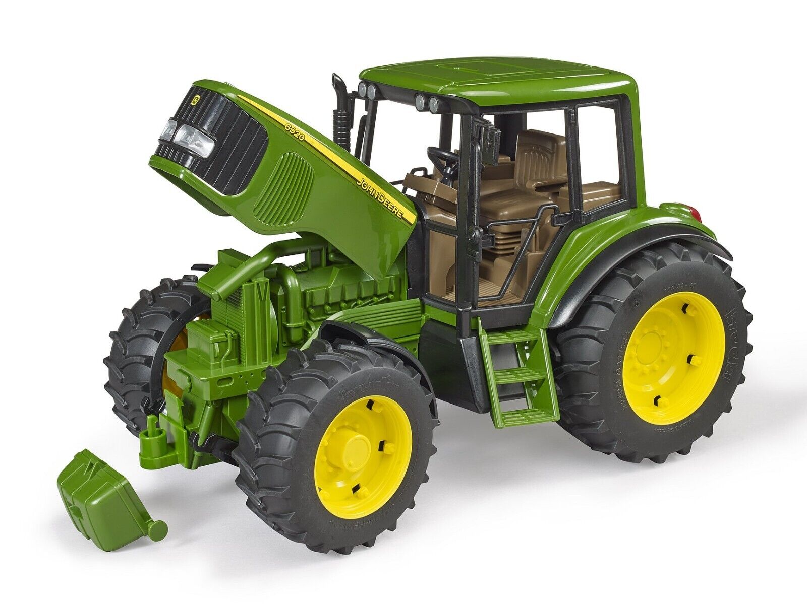 Bruder John Deere mit Frontlader + Hoztransporter 01142 - Bild 5