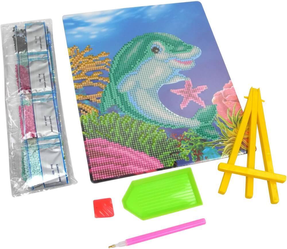Diamond Painting Delfin mit Aufsteller - Bild 2
