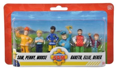 Feuerwehrmann Sam Figuren Set 6 Stück - Bild 1
