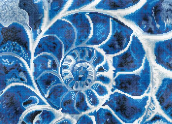 Diamond Painting Blaue Nautilus - Bild 1