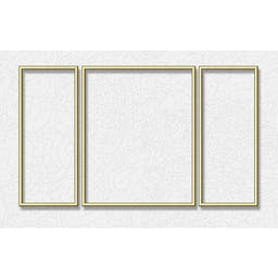 Schipper Alurahmen Triptychon goldfarbig 50x80cm