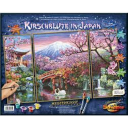 Schipper Kirschblüte in Japan Triptychon 50x80cm