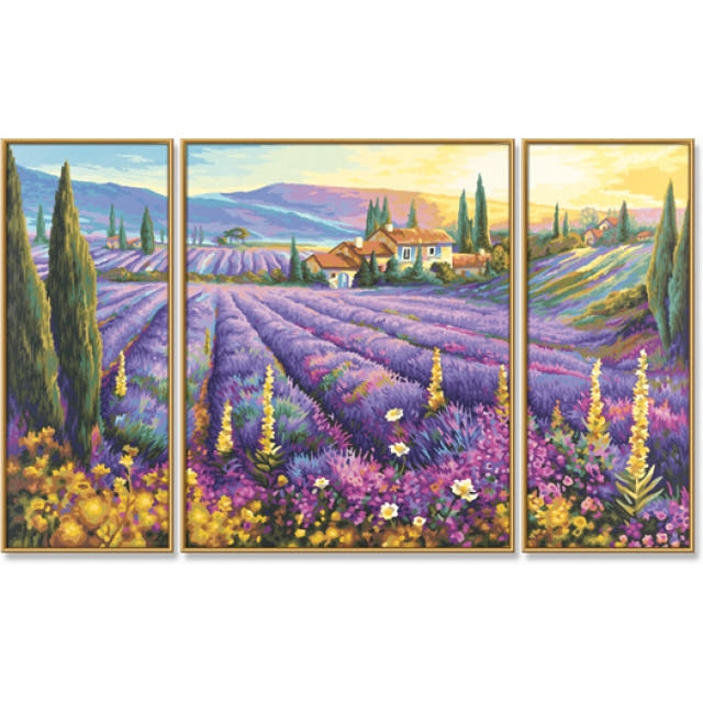 Schipper Lavendelfelder Triptychon - Bild 1