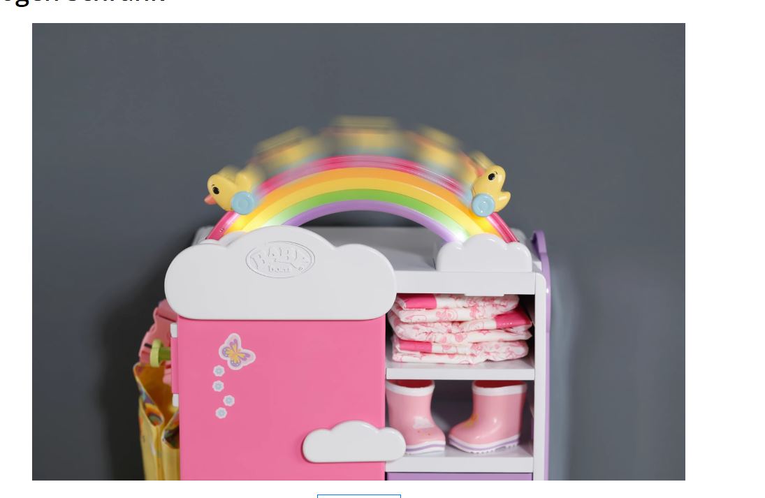 BABY born Regenbogen Schrank - Bild 5