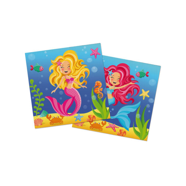 Servietten Meerjungfrau 20 Stück - Bild 1