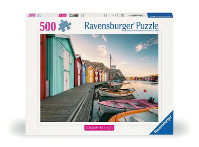 Puzzle 500 Teile Bootshaus in Smögen, Schweden 00.847