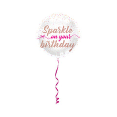 Folienballon Sparkle on your birthday