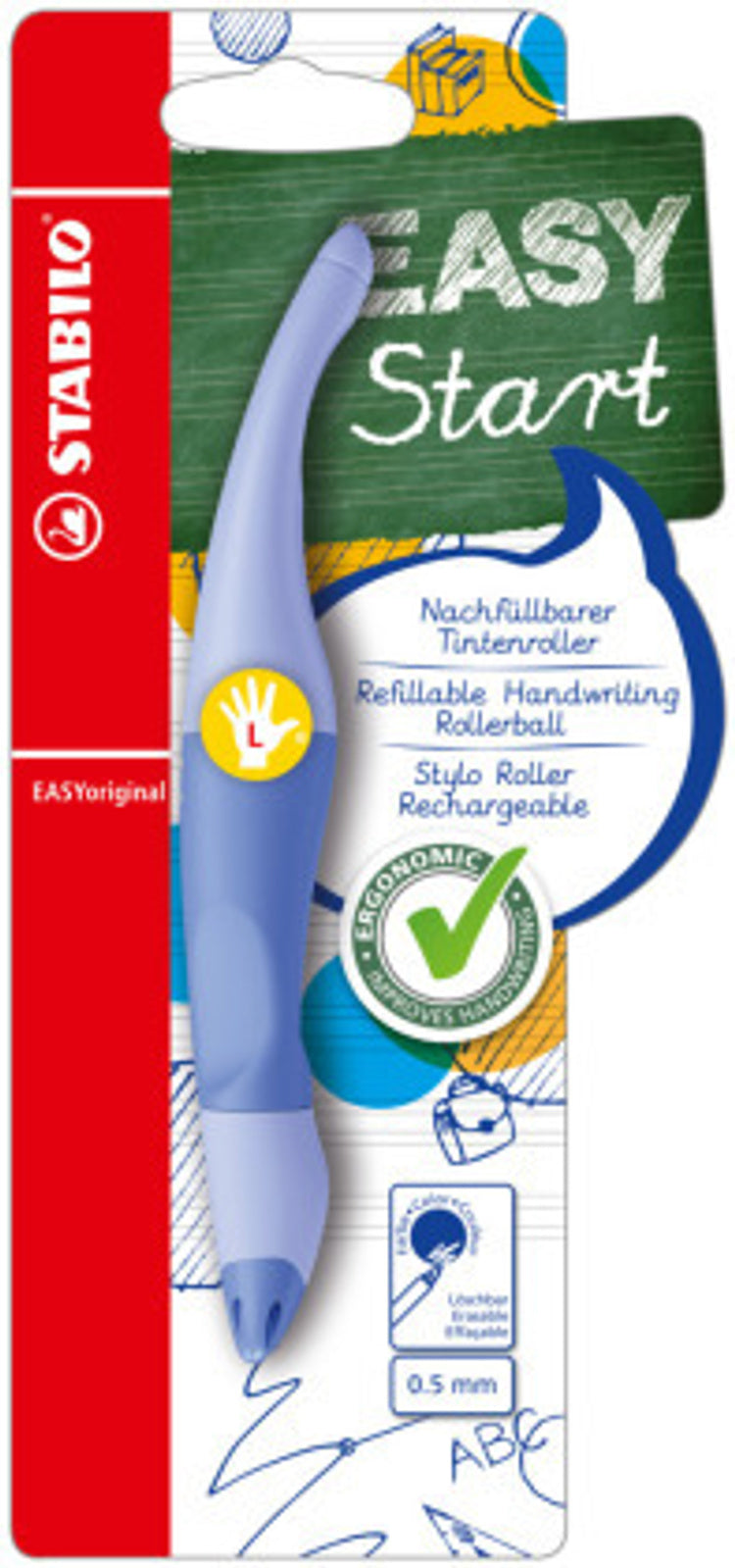 Stabilo EASYoriginal Start Tintenroller für Linkshänder, Pastell blau - Bild 1