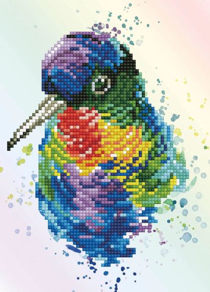 Diamond Painting Regenbogen Vogel - Bild 3