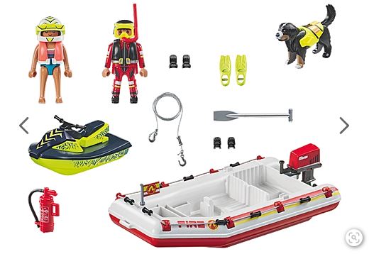 PLAYMOBIL Feuerwehrboot mit Aqua Scooter 71464 - Bild 4