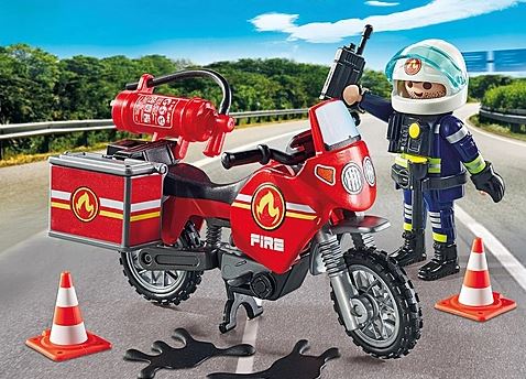 PLAYMOBIL Feuerwehrmotorrad am Unfallort 71466 - Bild 3
