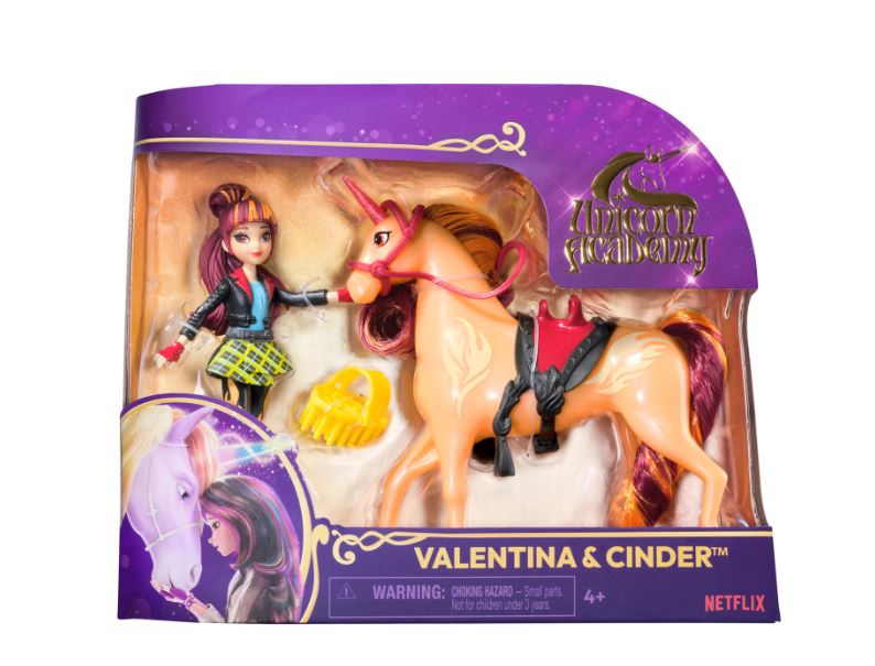 Unicorn Acaddemy Valentina & Cinder Small Doll & Unicorn - Bild 1