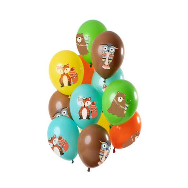 Latexballons Waldtiere mehrfarbig - Bild 1