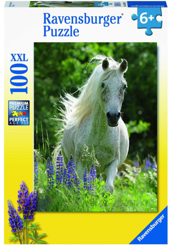 Puzzle 100 Teile Weisse Stute - Bild 1
