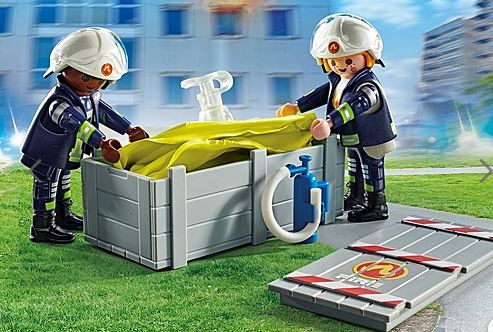 PLAYMOBIL Feuerwehrleute mit Luftkissen 71465 - Bild 3