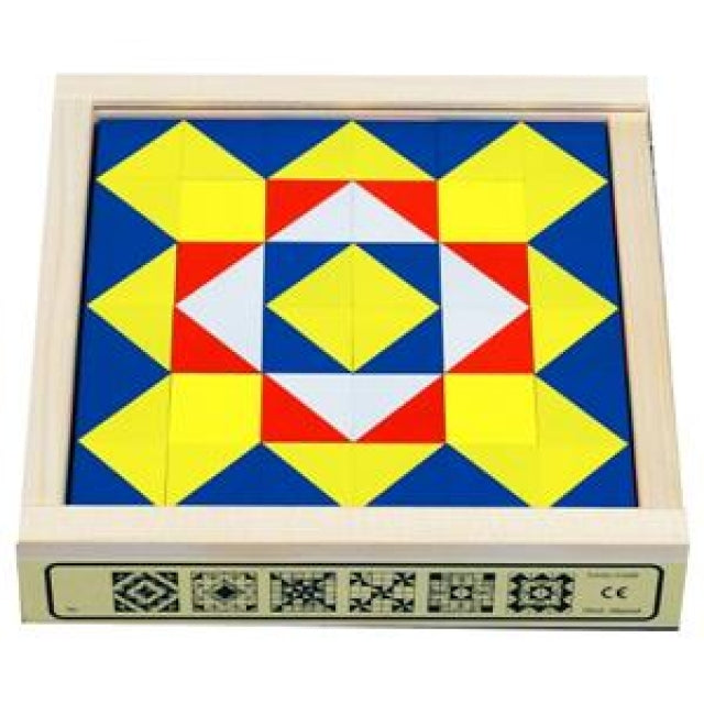 Würfelmosaik 36 Teile aus Holz - Bild 1