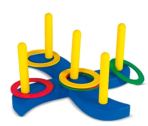 Outdoor active Ringwurfspiel mit fünf Stäben - Bild 1