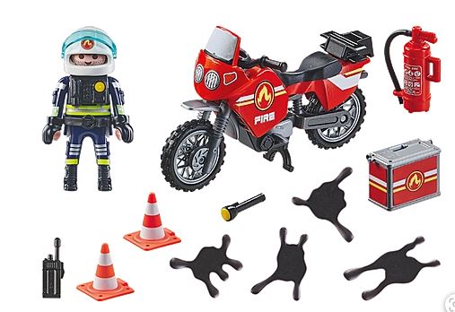 PLAYMOBIL Feuerwehrmotorrad am Unfallort 71466 - Bild 2