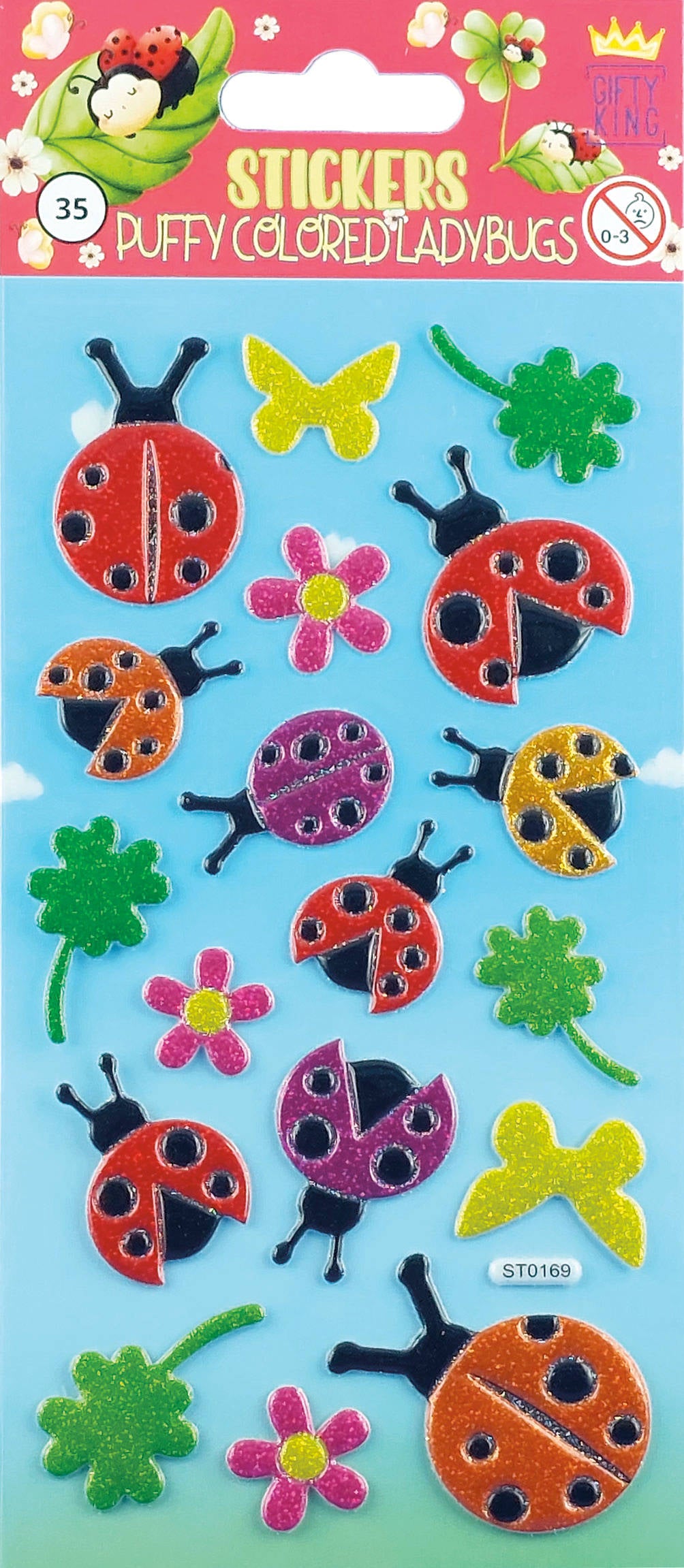 Sticker Puffy Ladybug - Bild 1