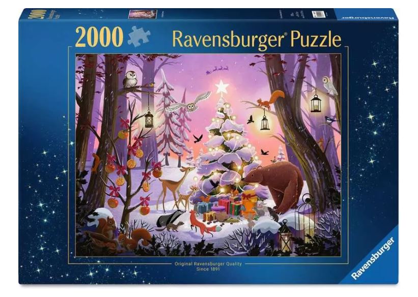 Puzzle 2000 Teile Weihnachten im Wald 01.417 - Bild 1