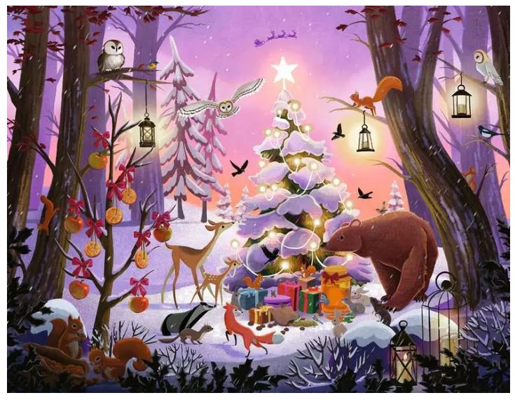 Puzzle 2000 Teile Weihnachten im Wald 01.417 - Bild 2