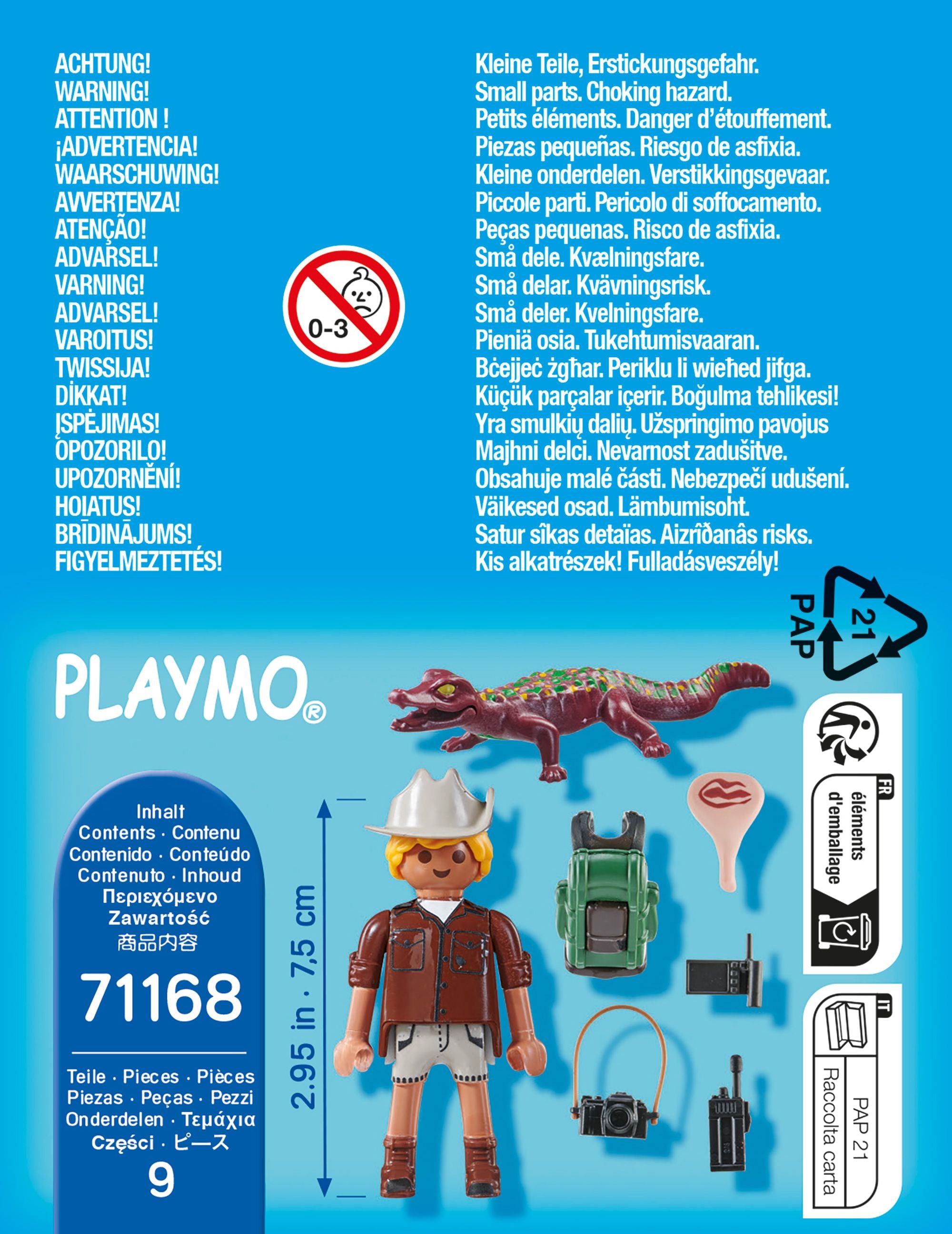PLAYMOBIL  Forscher mit jungem Kaiman 71168 - Bild 4
