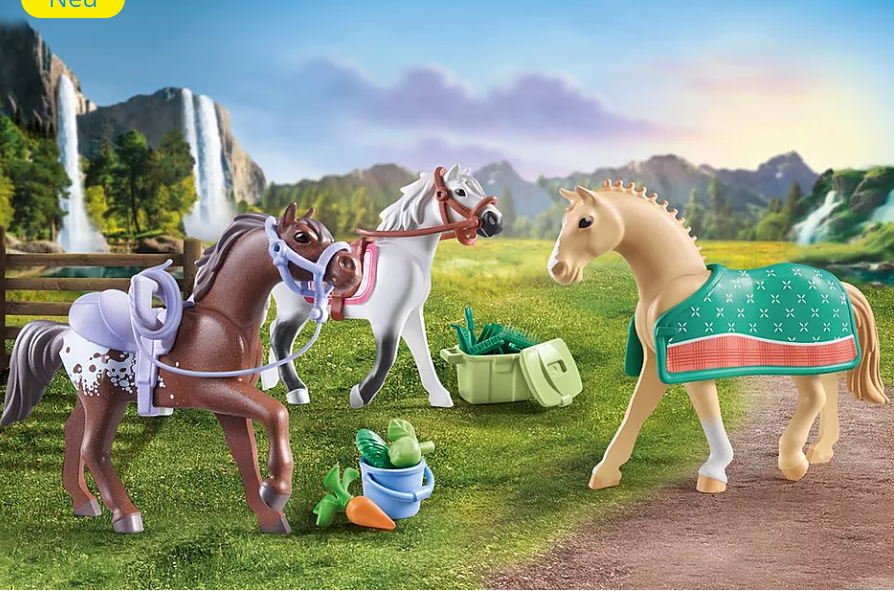 PLAYMOBIL 3 Pferde: Morgan, Quarter Horse & Shagya Araber 71356 - Bild 2