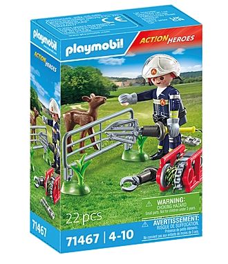 PLAYMOBIL Feuerwehr-Tierrettung 71467 - Bild 1
