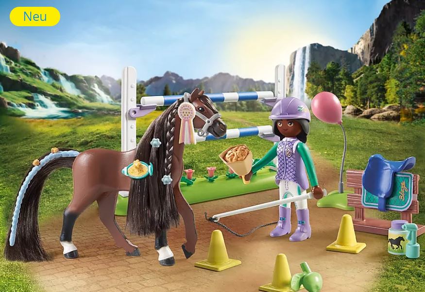 PLAYMOBIL Zoe & Blaze mit Turnierparcours 71355 - Bild 3