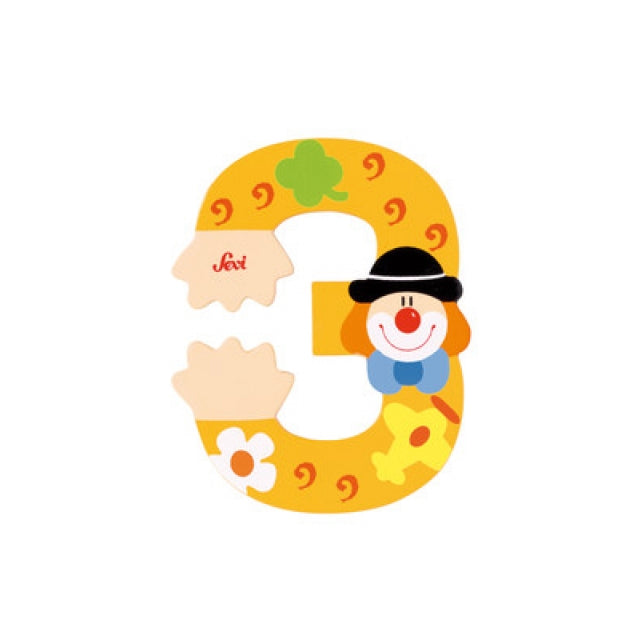 Zahl 3 Clown - Bild 1