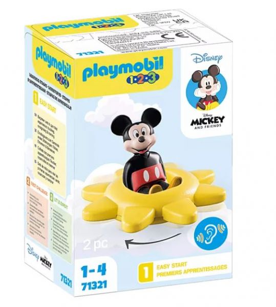 PLAYMOBIL 1.2.3 Disney: Mickys Drehsonne mit Rasselfunktion 71321