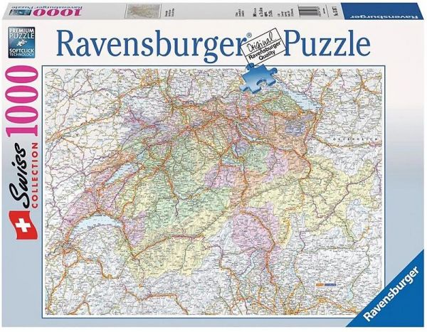 Puzzle 1000 Teile Schweizerkarte 88.972