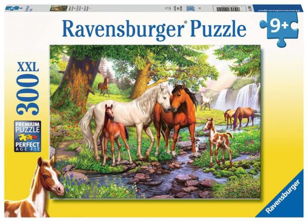 Ravensburger Puzzle Wildpferde am Fluss 300 Teile 12.904