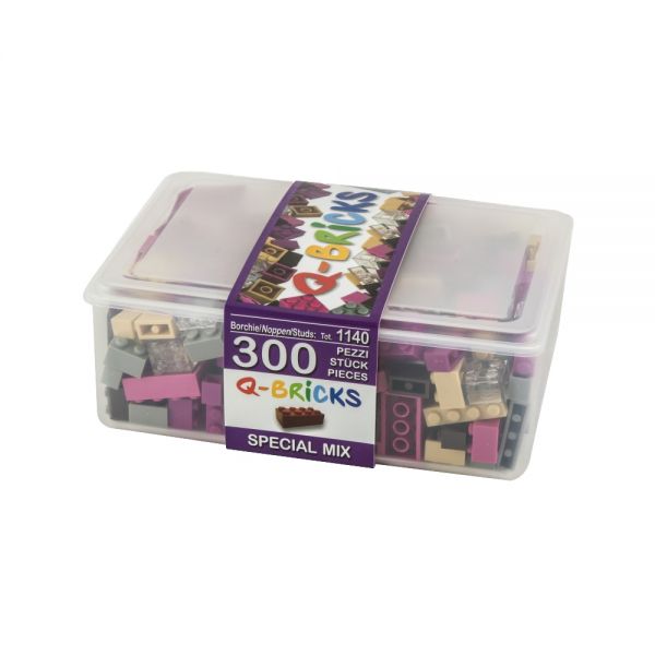 Q-Bricks Box Spezial Mischfarben 300 Teile