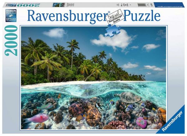 Puzzle 2000 Teile Ein Tauchgang auf den Malediven 17.441