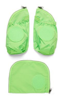Ergobag Fluo Zip Set mit Seitentaschen grün