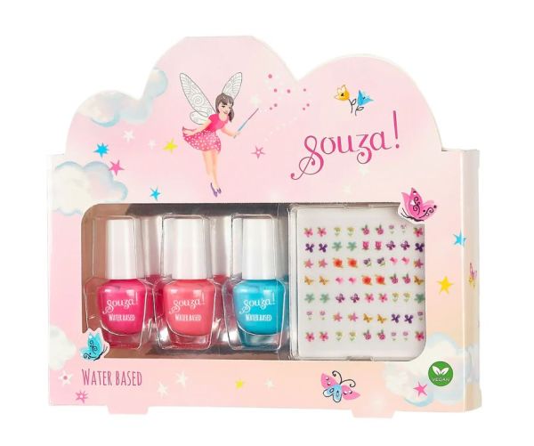 Nagellack + Nagelsticker Set Elfe