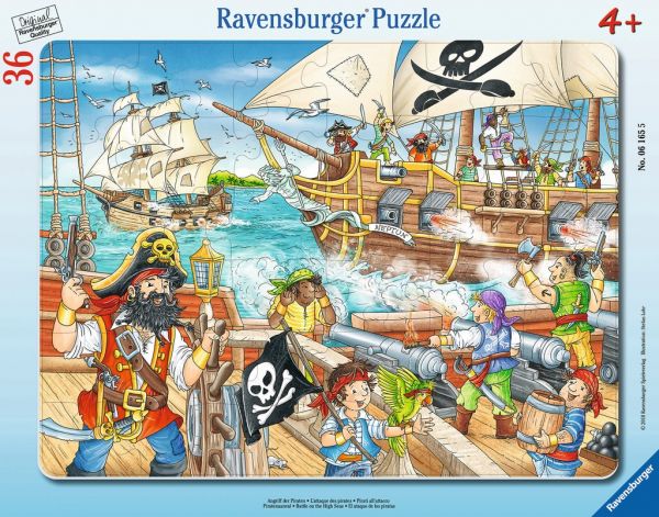 Ravensburger Rahmenpuzzle Angriff der Piraten 36 Teile 06.165