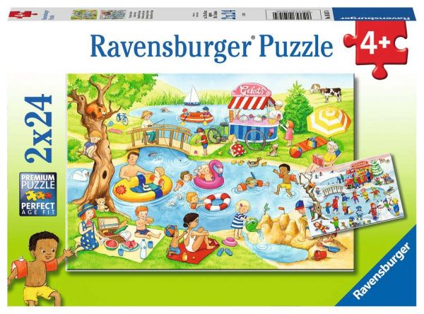 Ravensburger Puzzle Freizeit am See 2x24 Teile 05.057