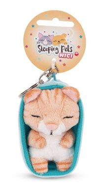 Nici Schlüsselanhänger Sleeping Pets Katze getigert