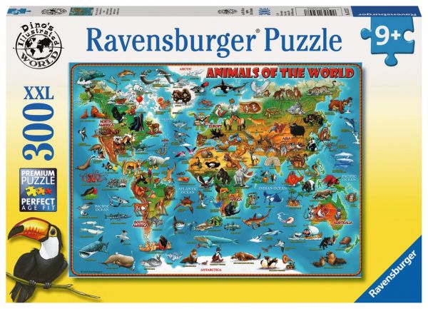 Puzzle 300 Tiere rund um die Welt 13.257